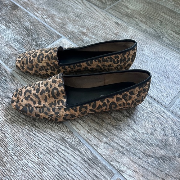 Donald J Pliner Deedee Leopard Loafers, Square Toe, Cork, women’s Size 7M, Brown - Picture 3 of 12